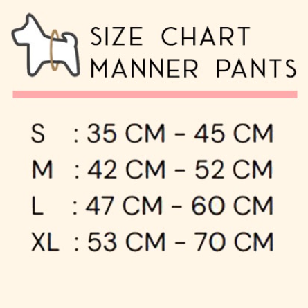 Manner pants for Female Dog