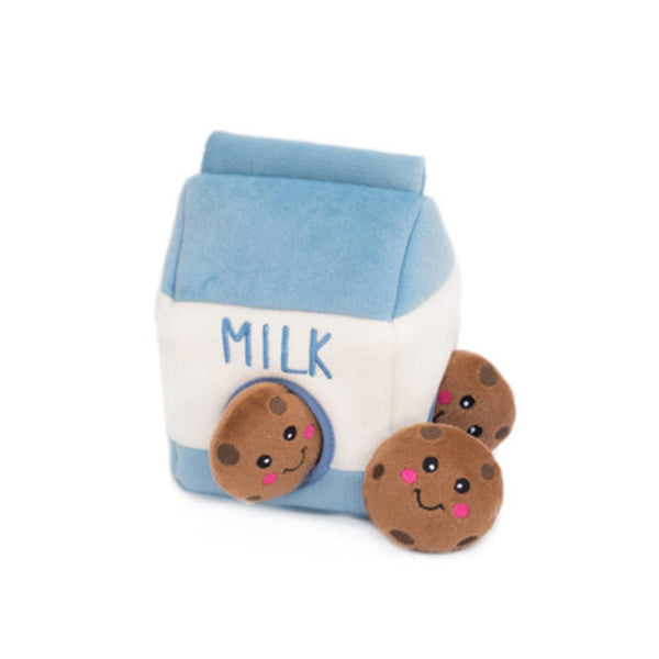 Zippy Burrow - Milk and Cookies Dog Toy