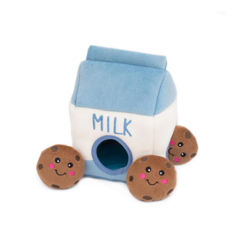 Zippy Burrow - Milk and Cookies Dog Toy