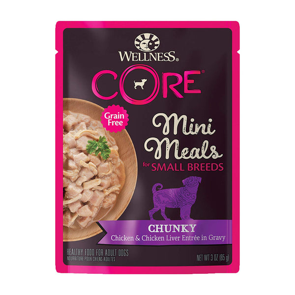 CORE Small Breed Mini Meals Chunky Chicken & Chicken Liver Wet Dog Food