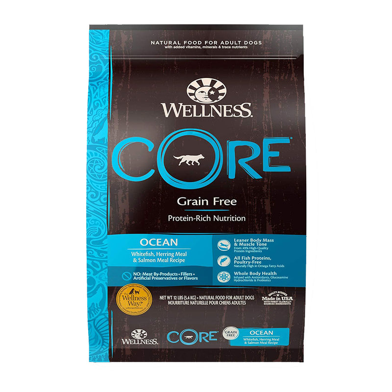 CORE Ocean Whitefish, Herring Meal & Salmon Meal Recipe Grain-Free Dry Dog Food