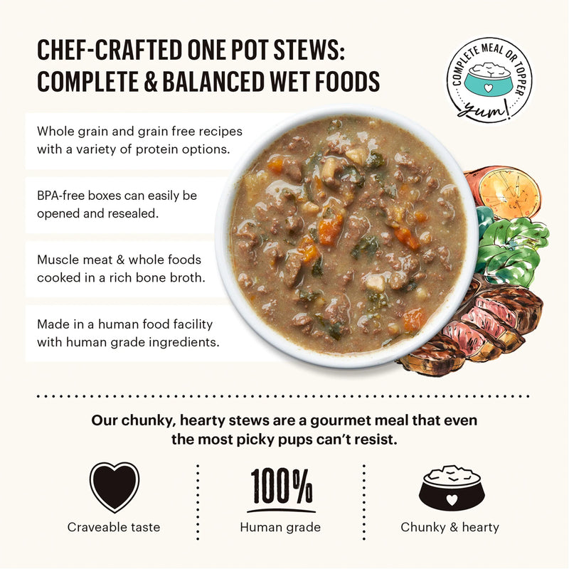 Braised Beef & Lamb One Pot Stew Wet Dog Food