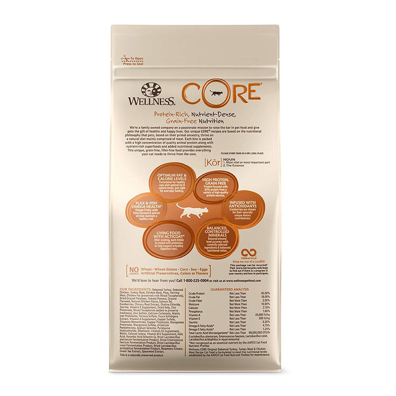 CORE Original Deboned Turkey, Turkey Meal & Chicken Meal Recipe Dry Cat Food