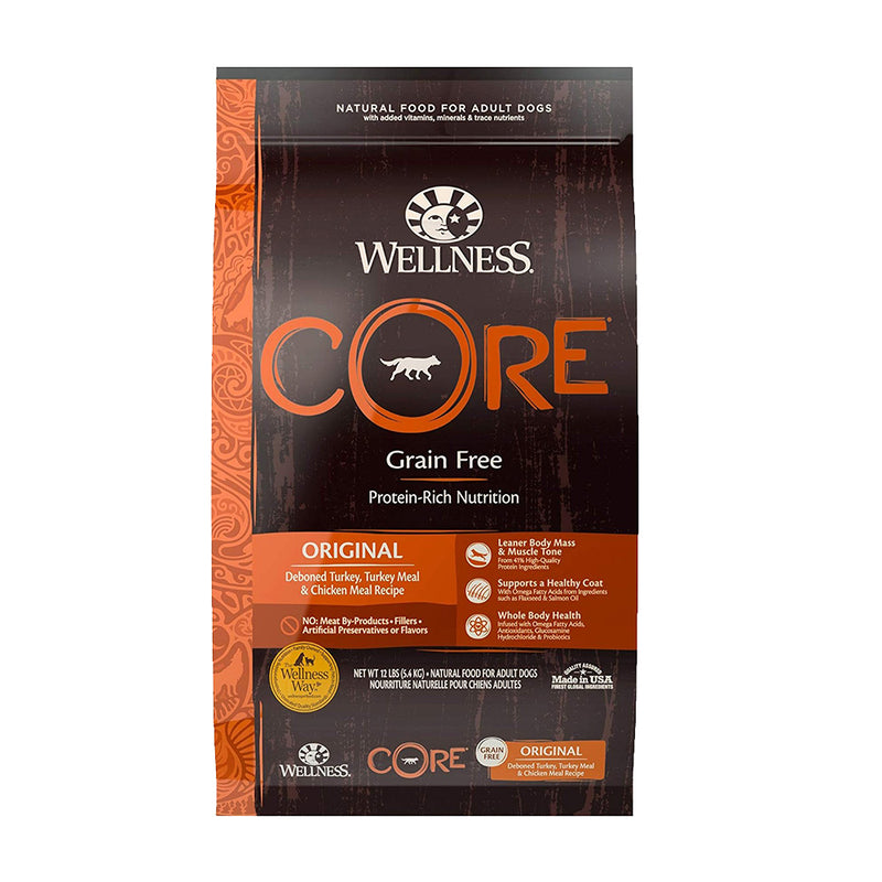 CORE Original Deboned Turkey, Turkey Meal & Chicken Meal Recipe Grain-Free Dry Dog Food