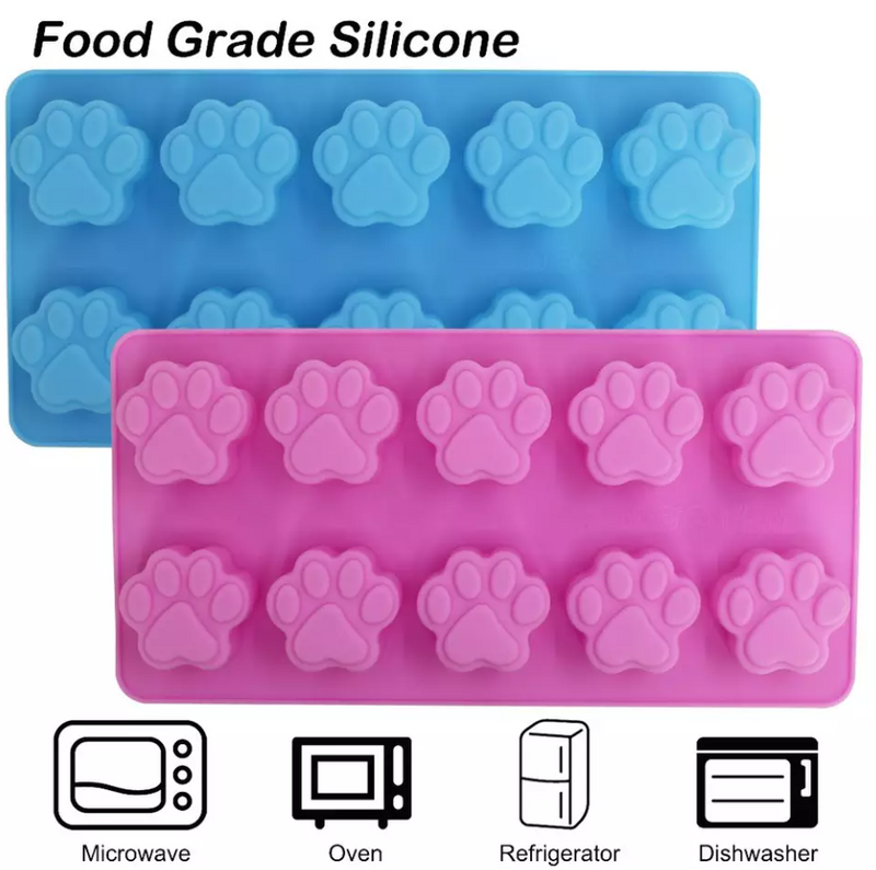 Paw Rectangular Mold for Pets