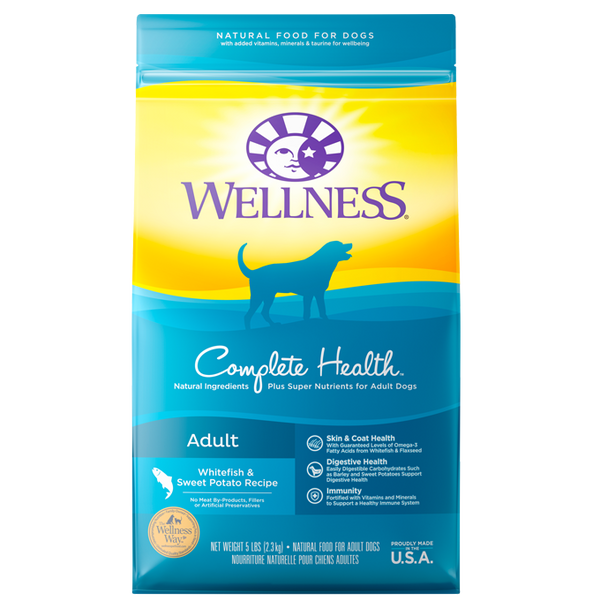 Wellness Complete Health Adult Whitefish & Sweet Potato Recipe Dog Food