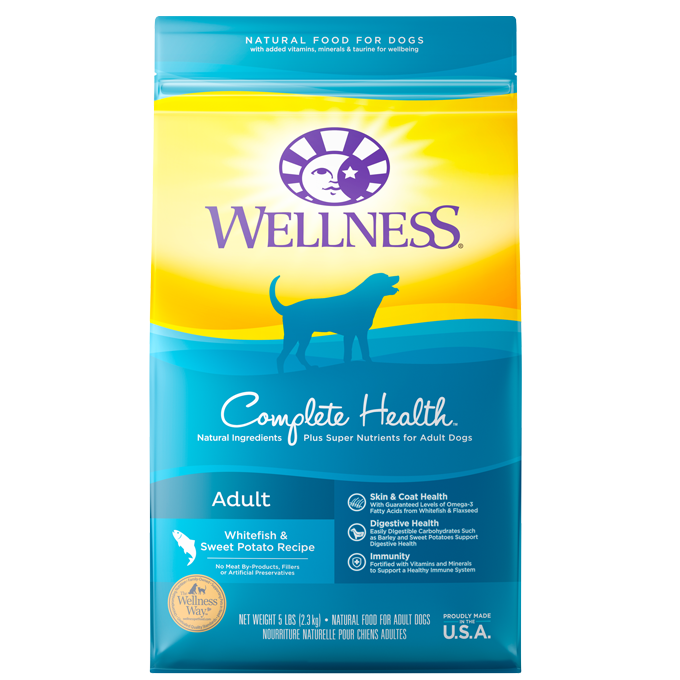 Wellness Complete Health Adult Whitefish & Sweet Potato Recipe Dog Food