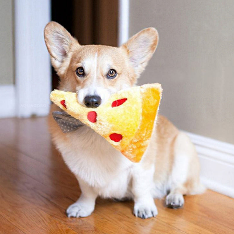NomNomz - Squeakie Emojiz Pizza Slice Dog Toy