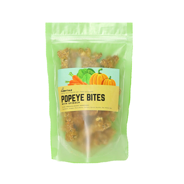 Popeye Bites With Spinach Dog Treats