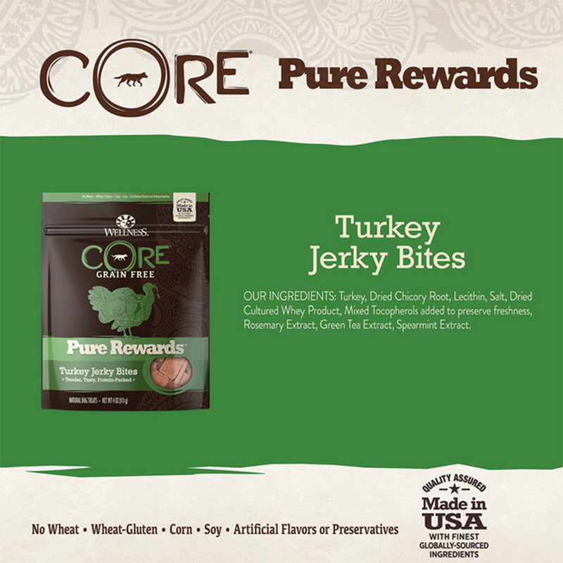 CORE Pure Rewards Turkey Jerky Dog Soft Treats