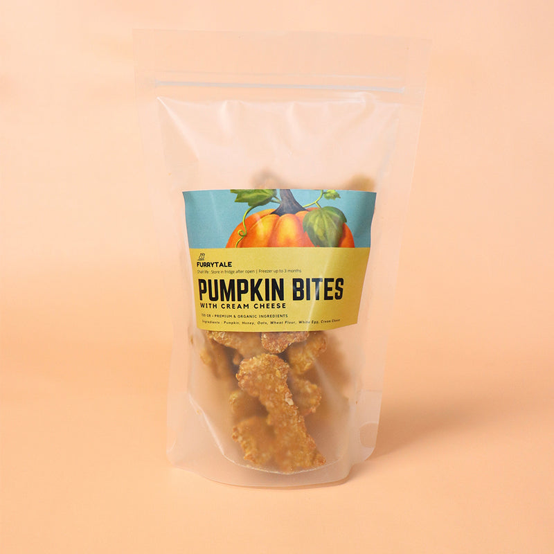 Pumpkin Bites With Cream Cheese Dog Treats