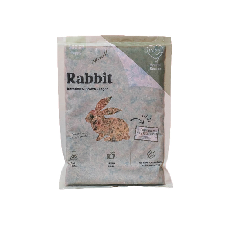 Rabbit Romaine & Brown Ginger Raw Dog Food - Puppy