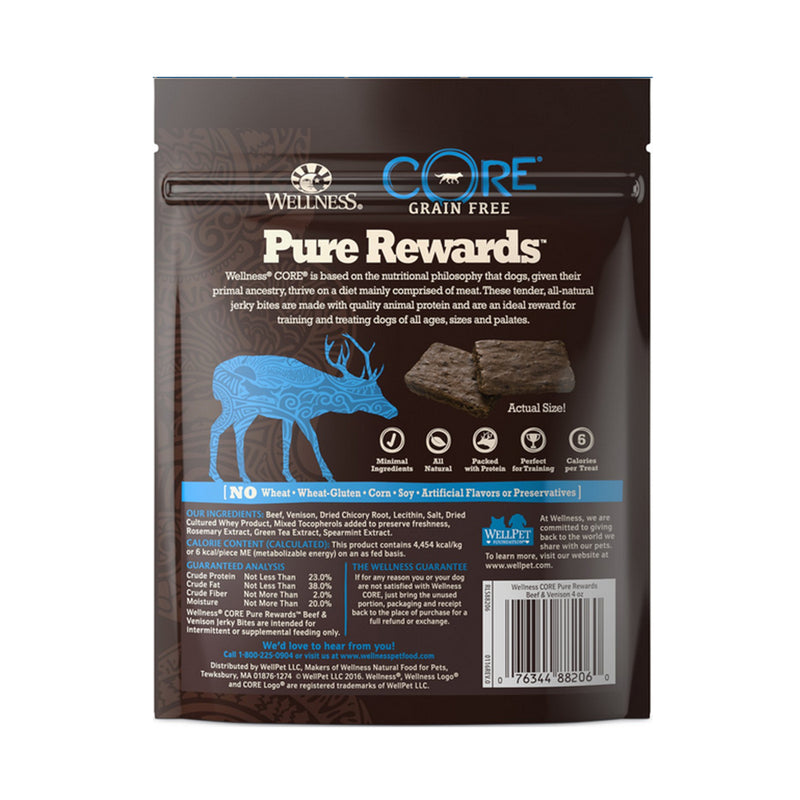 CORE Pure Rewards Beef & Venison Jerky Dog Soft Treats