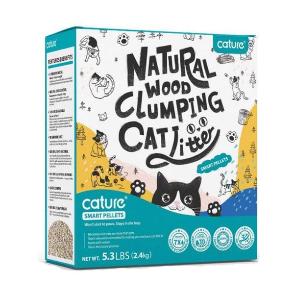 Natural Wood Clumping Cat Litter - Smart Pellets