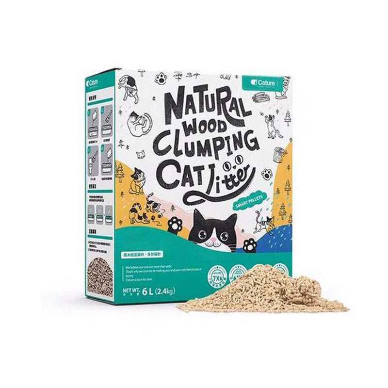 Natural Wood Clumping Cat Litter - Smart Pellets