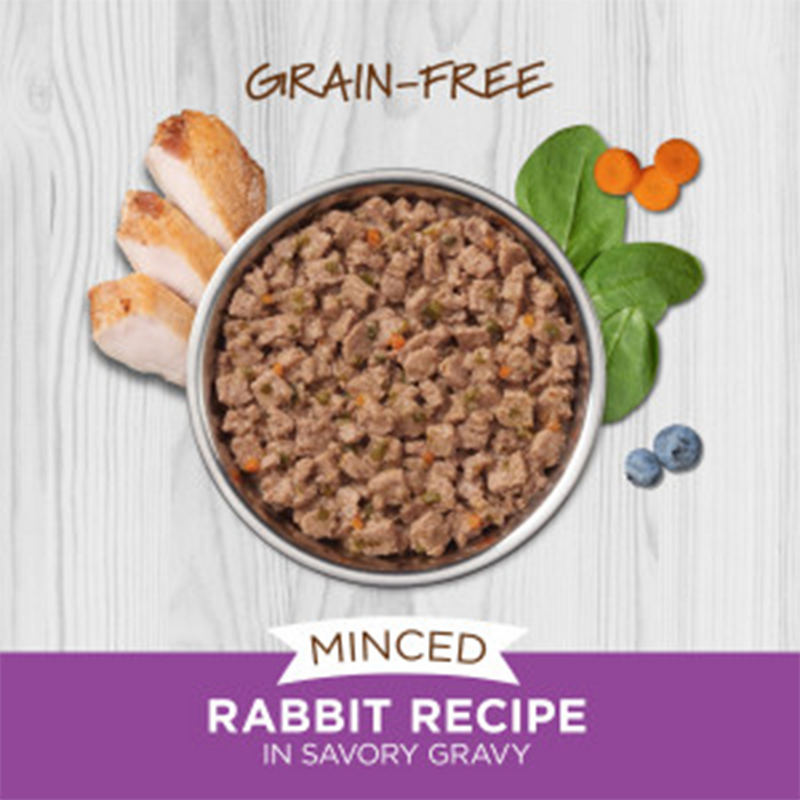 Minced Rabbit in Savory Gravy Recipe Wet Cat Food
