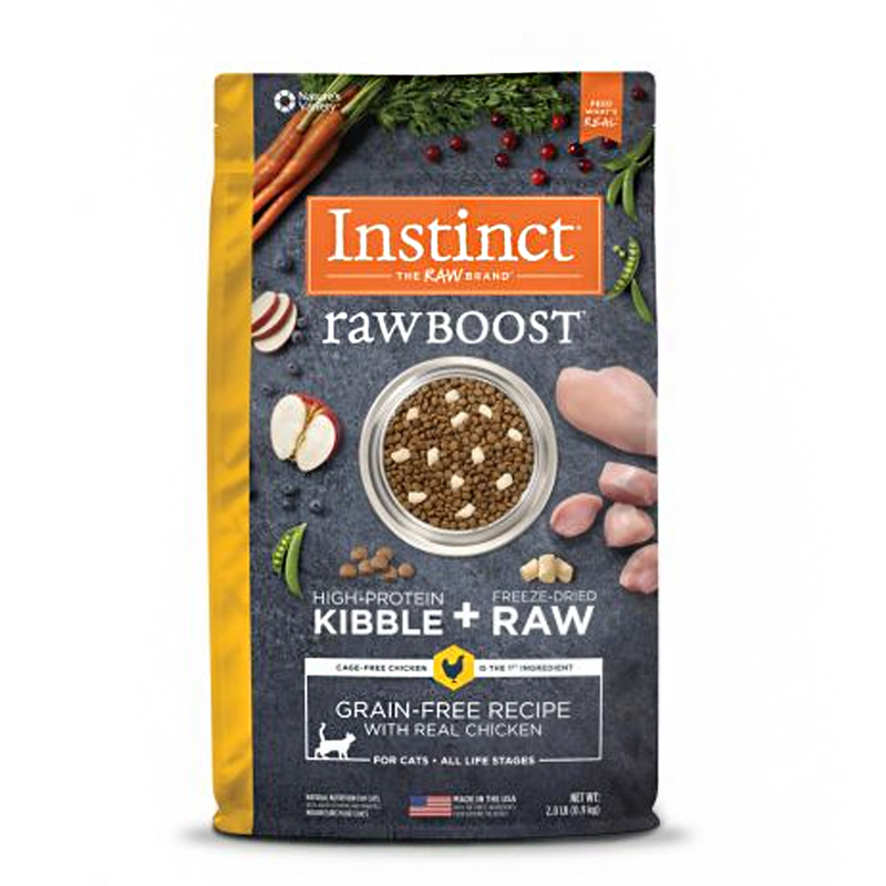 Raw Boost Grain-Free Chicken Recipe Dry Cat Food - 2lb