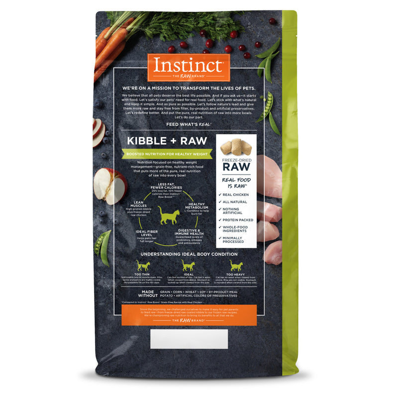 Rawboost Healthy Weight Grain-Free Recipe With Real Chicken Dry Cat Food - 10lbs