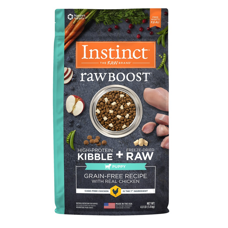 Raw Boost Grain Free Real Chicken Recipe for Puppy Dry Dog Food