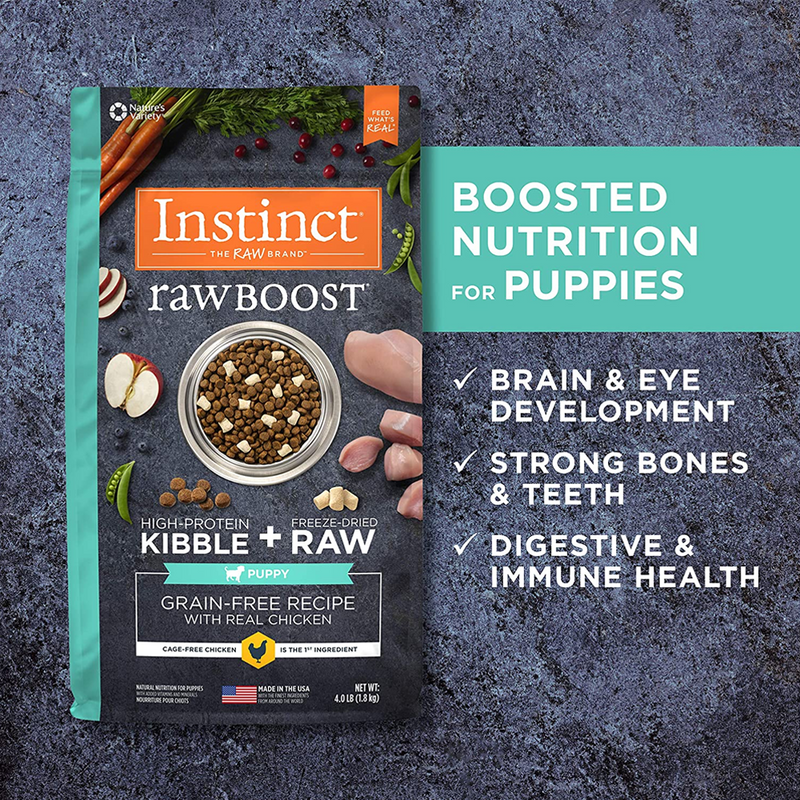 Raw Boost Grain Free Real Chicken Recipe for Puppy Dry Dog Food
