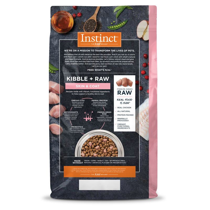 Raw Boost Skin & Coat Grain Free Chicken Recipe Dry Dog Food - 4Lbs