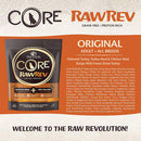 CORE RawRev Original + 100% Raw Turkey Grain Free Dry Dog Food