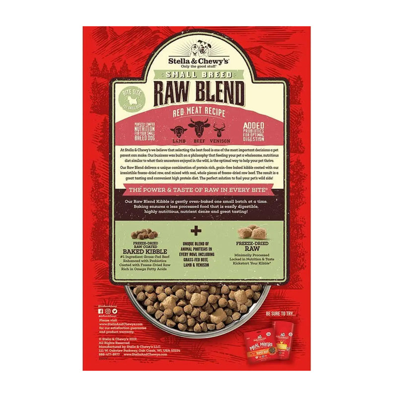 Raw Blend Grain-Free Red Meat Recipe Small Breed Dry Dog Food