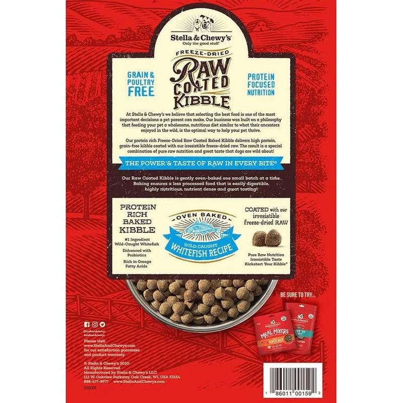 Raw Coated Kibble Wild-Caught Whitefish Recipe Dry Dog Food