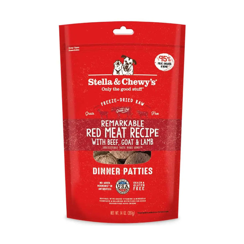 Remarkable Red Meat Recipe Dinner Patties Freeze-Dried Raw Dog Food