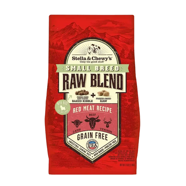 Raw Blend Grain-Free Red Meat Recipe Small Breed Dry Dog Food