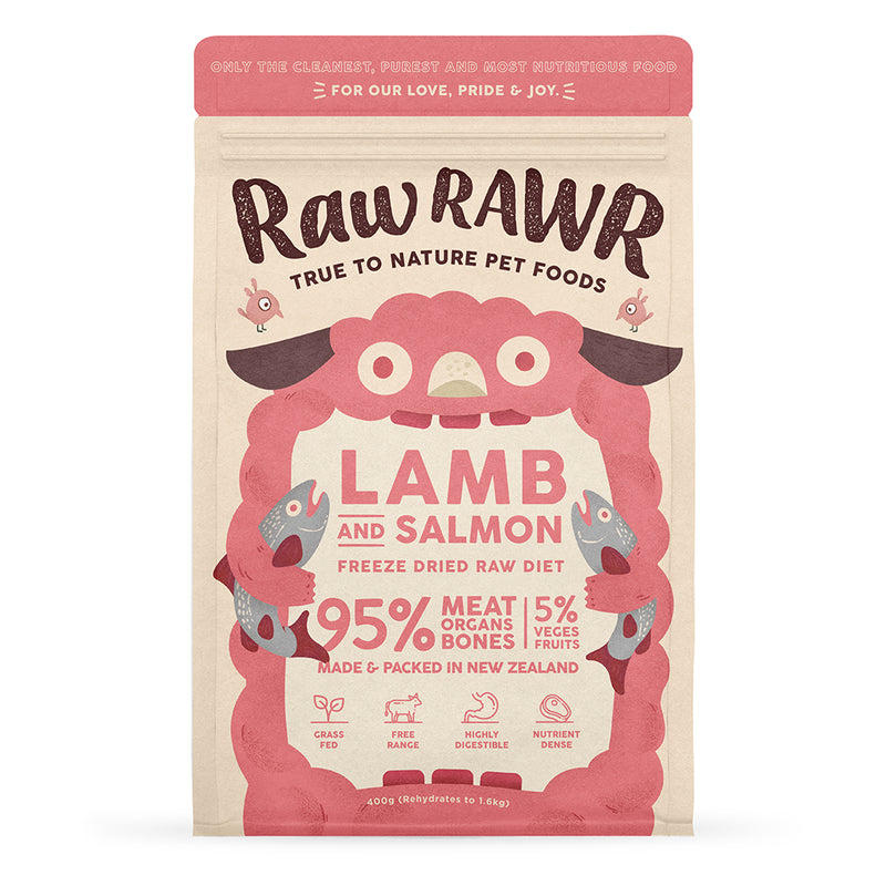 Lamb & Salmon Raw Freeze Dried Dog & Cat Food