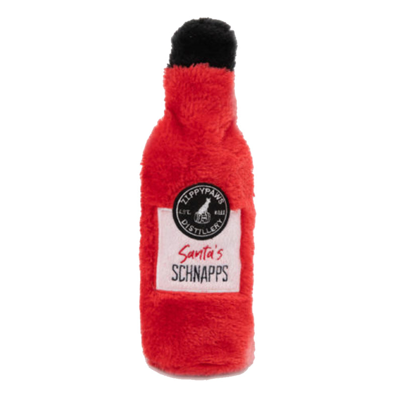 Holiday Happy Hour Crusherz - Santa's Schnapps Dog Toy