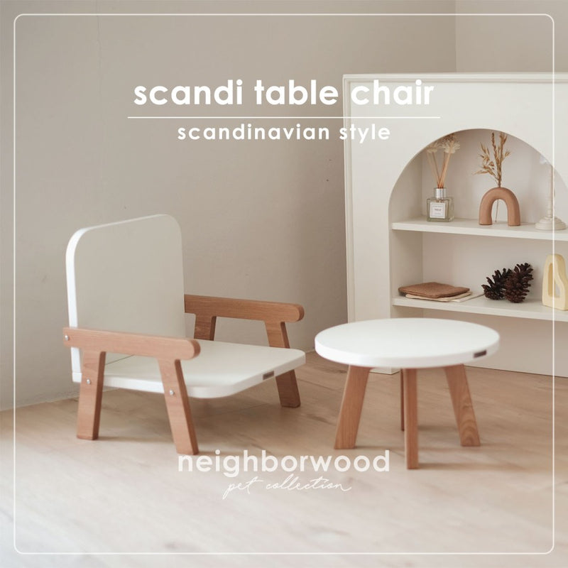 Scandi Table and Chair Pet Furniture