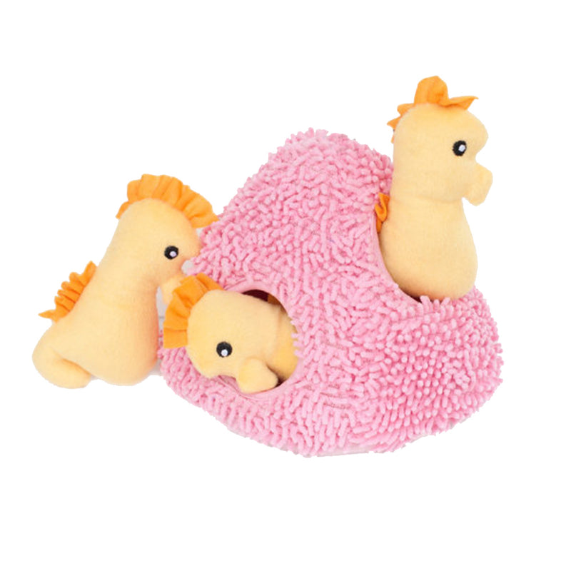 Zippy Burrow - Seahorse 'n Coral Dog Toy