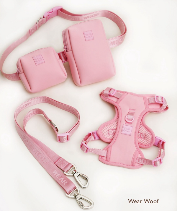 Wear Woof Hands Free Set - Harness, Leash, Waist Belt & Bags