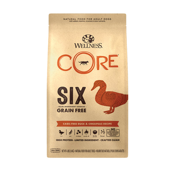 CORE SIX Cage Free Duck Grain Free Dry Dog Food