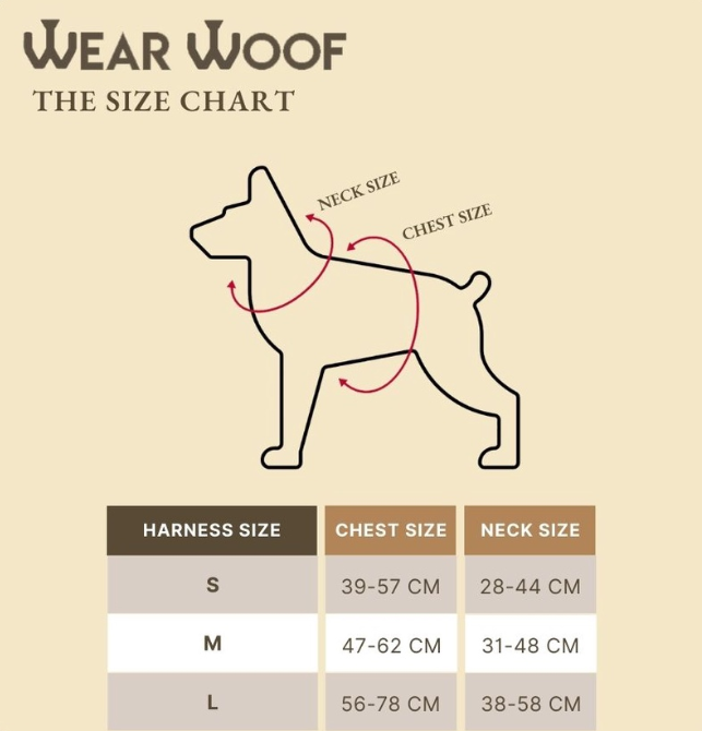 Wear Woof Brown Harness