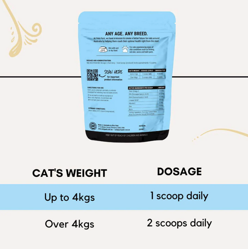 Skin+Coat with Omega 3 For Cats