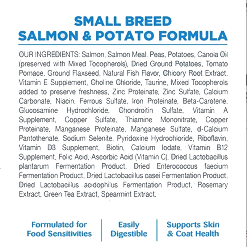 Simple Limited Ingredient Small Breed Salmon & Potato Dry Dog Food4 lbs