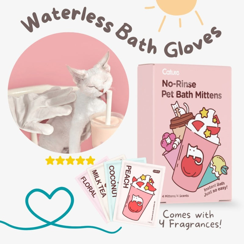 No Rinse Pet Bath Gloves