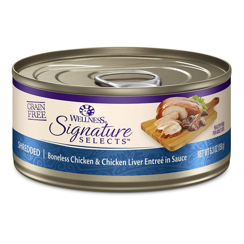CORE Signature Selects Shredded Chicken & Chicken Liver Grain-Free Canned Cat Food