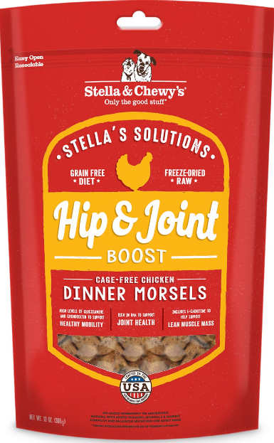 Stella's Solutions Hip & Joint Boost Cage-Free Chicken Dinner Morsels Freeze-Dried Raw Dog Food