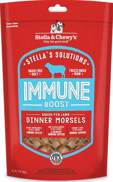 Stella's Solutions Immune Boost  Grass-Fed Lamb Dinner Morsels Freeze-Dried Raw Dog Food