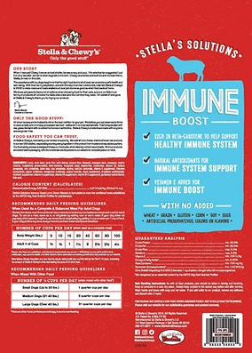 Stella's Solutions Immune Boost  Grass-Fed Lamb Dinner Morsels Freeze-Dried Raw Dog Food