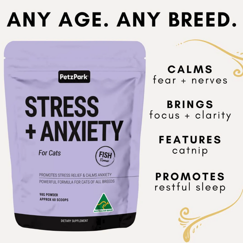 Stress+Anxiety Fish Flavoured For Cats