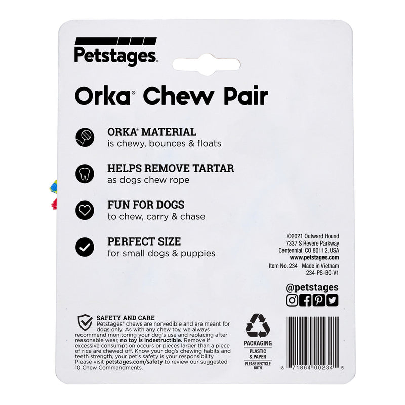 Mini Orka Chew Pair Dog Toys