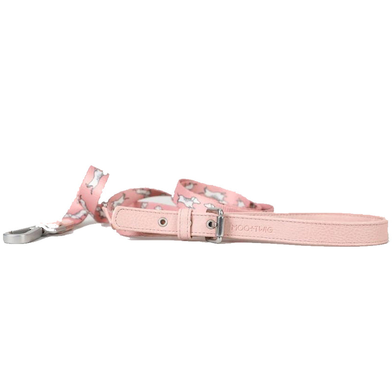 Vegan Leather Dog Leash - The Twiggy (Blush)