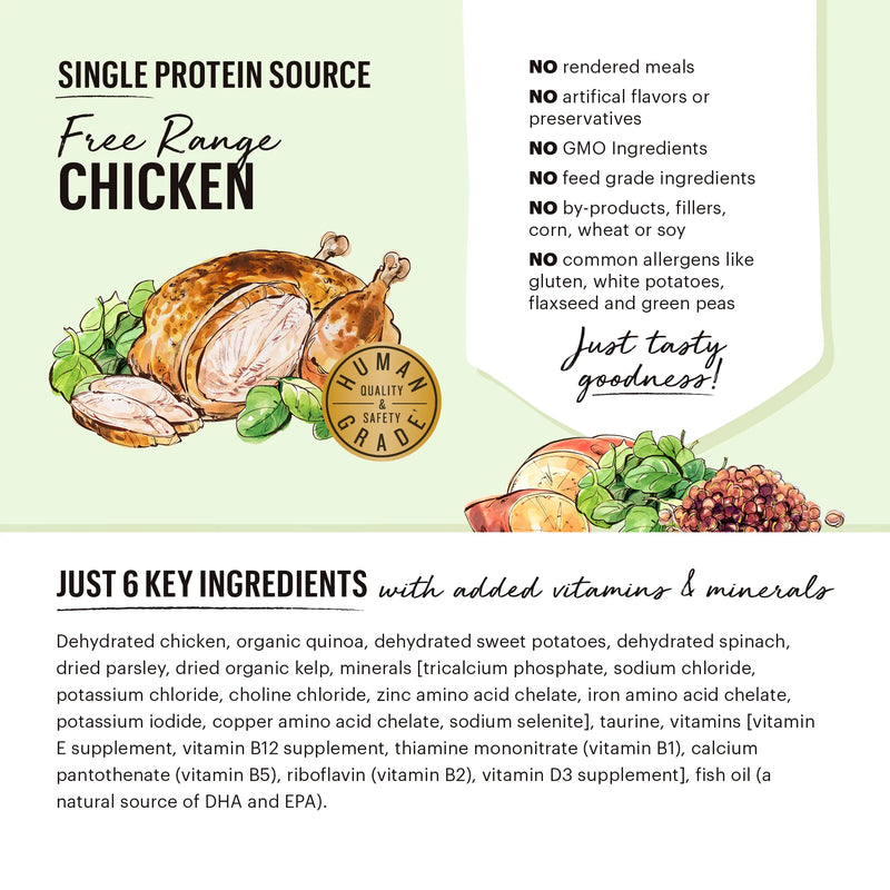 Limited Ingredient Chicken Recipe (Thrive) Grain-Free Dehydrated Dog Food