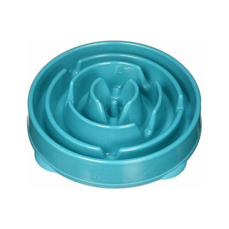 Fun Feeder Slo-Bowl Dog Bowl - Turquoise