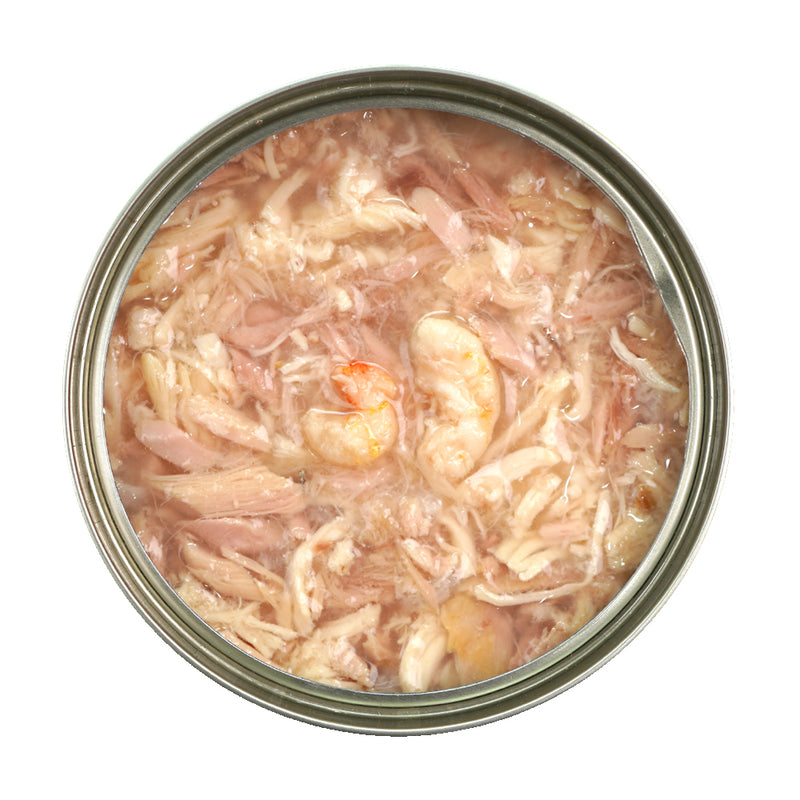 Pure Skipjack Tuna White & Chicken with Shrimp Cat Food